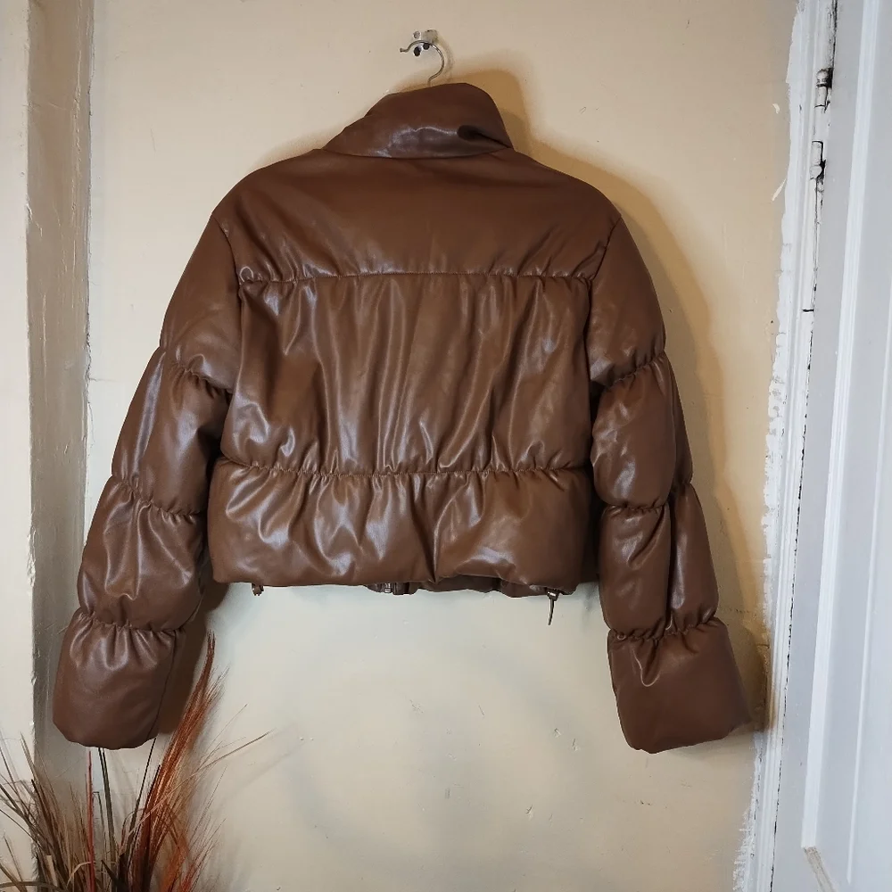 Cavalini Chocolate Brown Puffer Jacket‎ Size XL